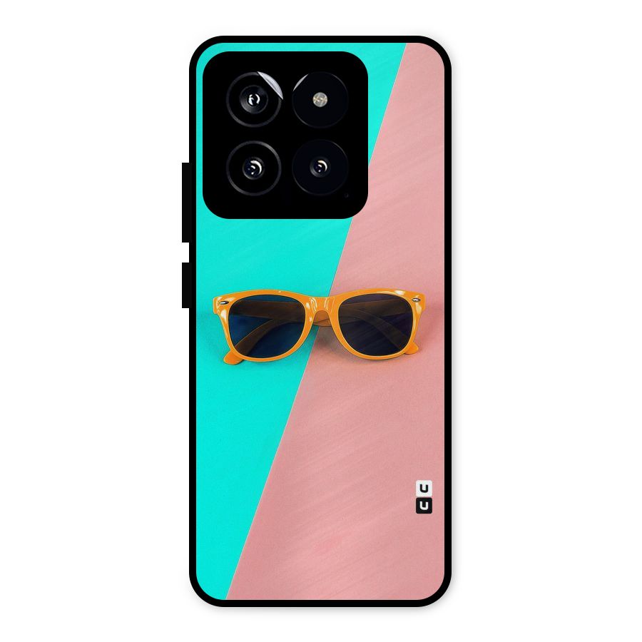 Minimal Glasses Metal Back Case for Xiaomi 14