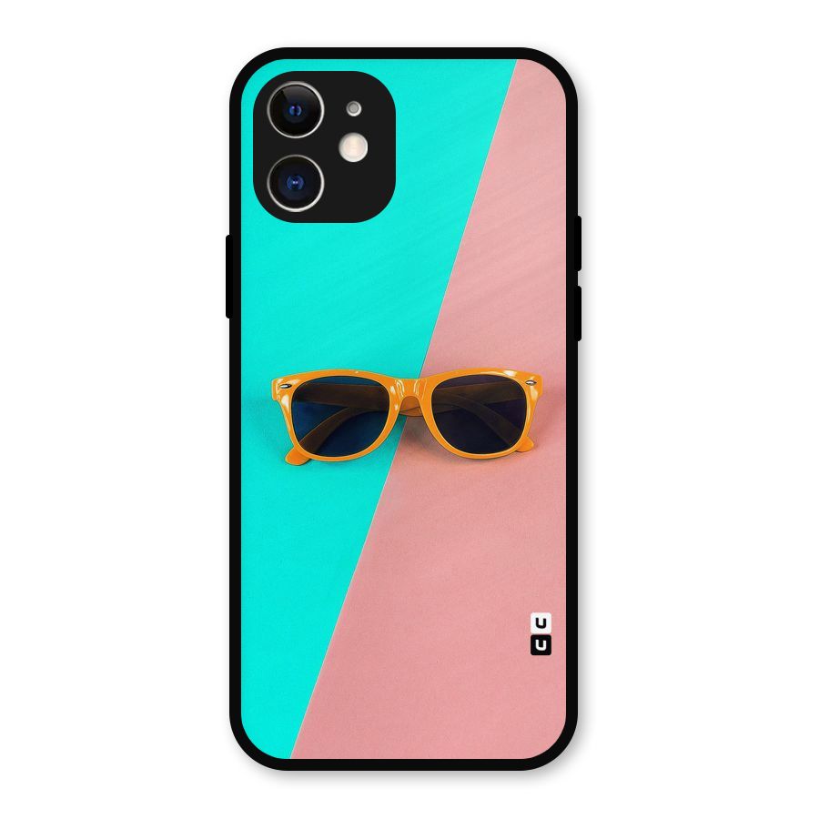 Minimal Glasses Metal Back Case for iPhone 12