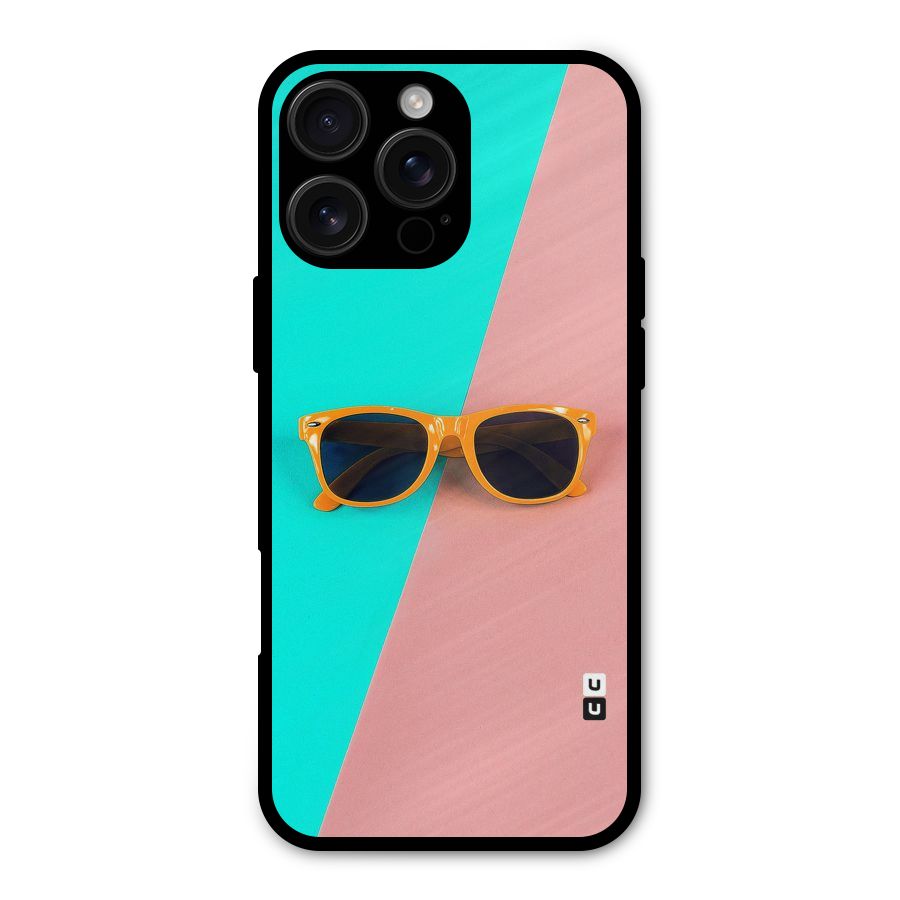 Minimal Glasses Metal Back Case for iPhone 16 Pro Max