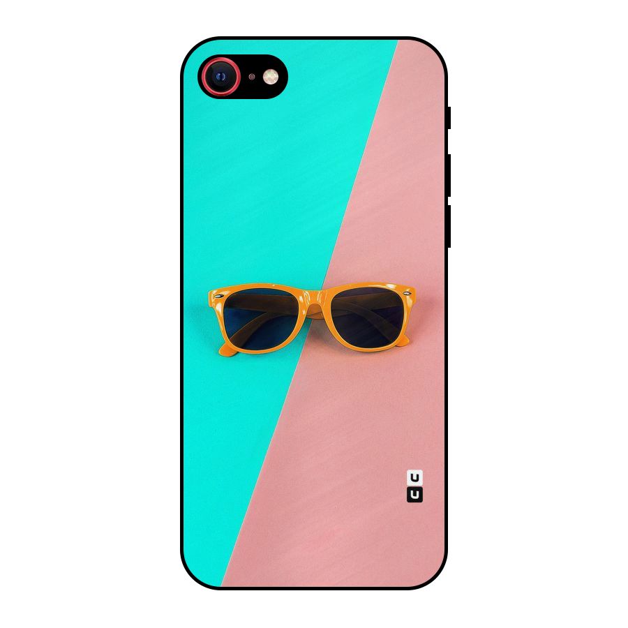 Minimal Glasses Metal Back Case for iPhone 8