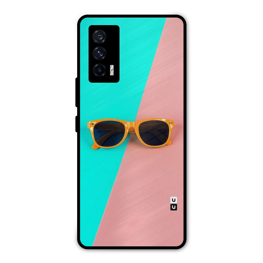 Minimal Glasses Metal Back Case for iQOO 7 5G