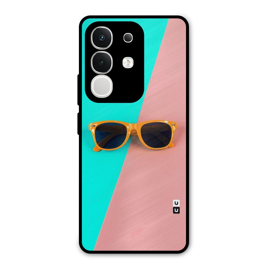 Minimal Glasses Metal Back Case for iQOO Z10x