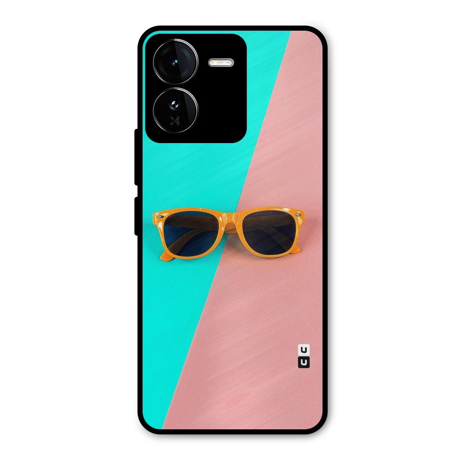 Minimal Glasses Metal Back Case for iQOO Z9