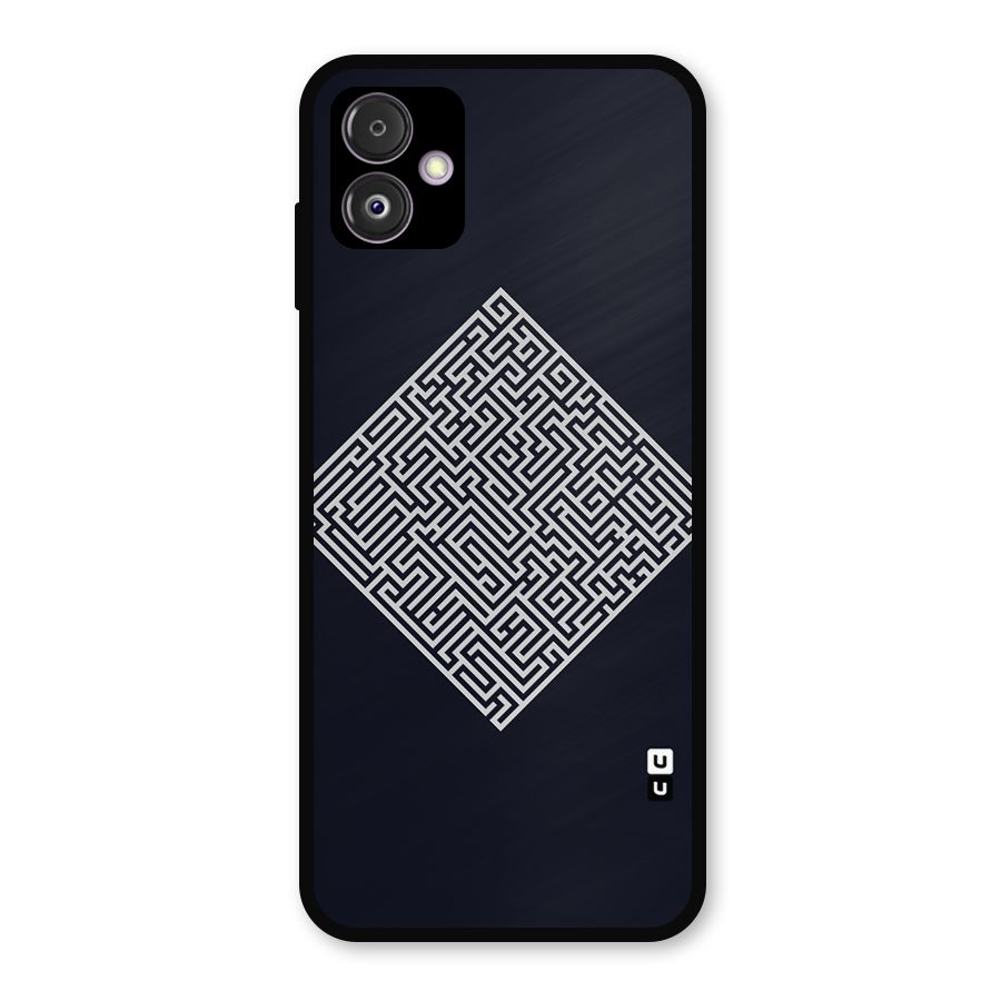 Minimal Maze Pattern Metal Back Case for Galaxy F14