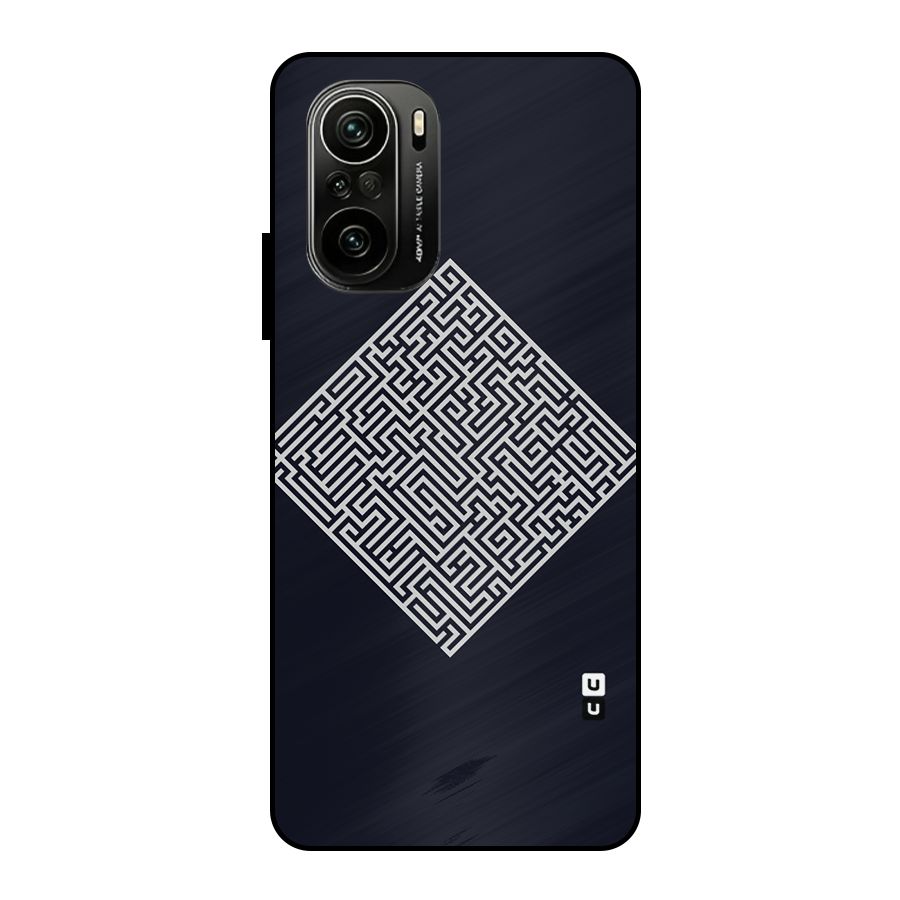 Minimal Maze Pattern Metal Back Case for Mi 11x
