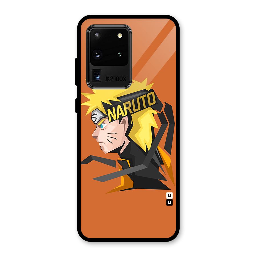 Minimal Naruto Artwork Glass Back Case for Galaxy S20 Ultra