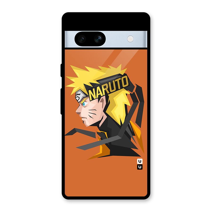 Minimal Naruto Artwork Glass Back Case for Google Pixel 7a