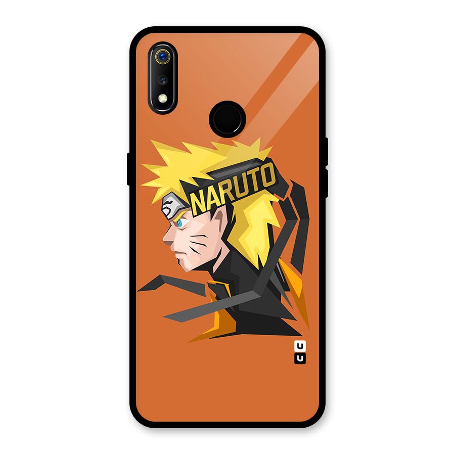 Minimal Naruto Artwork Glass Back Case for Realme 3i