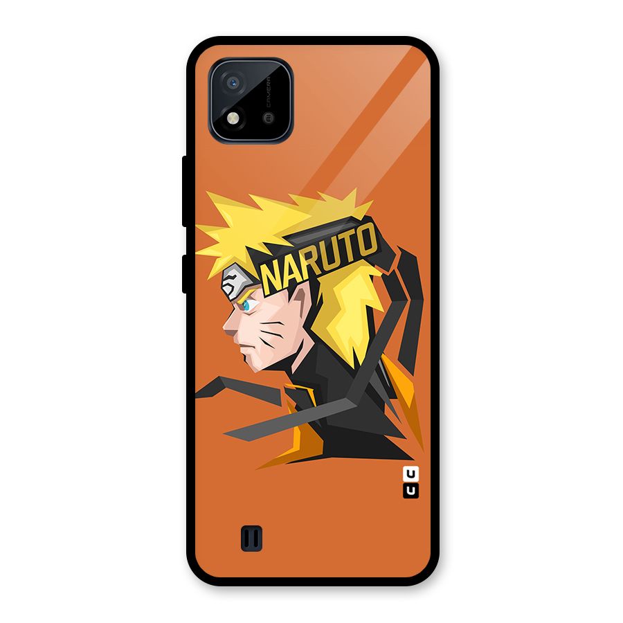 Minimal Naruto Artwork Glass Back Case for Realme C11 2021