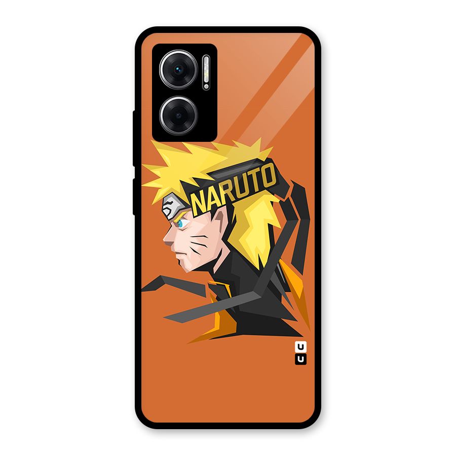 Minimal Naruto Artwork Glass Back Case for Redmi 11 Prime 5G