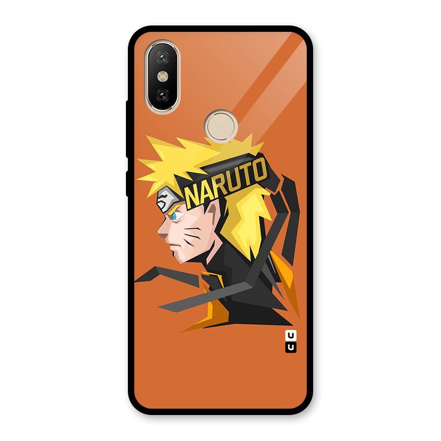 Minimal Naruto Artwork Glass Back Case for Redmi A2