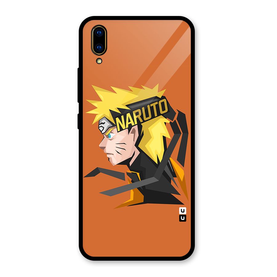 Minimal Naruto Artwork Glass Back Case for Vivo V11 Pro