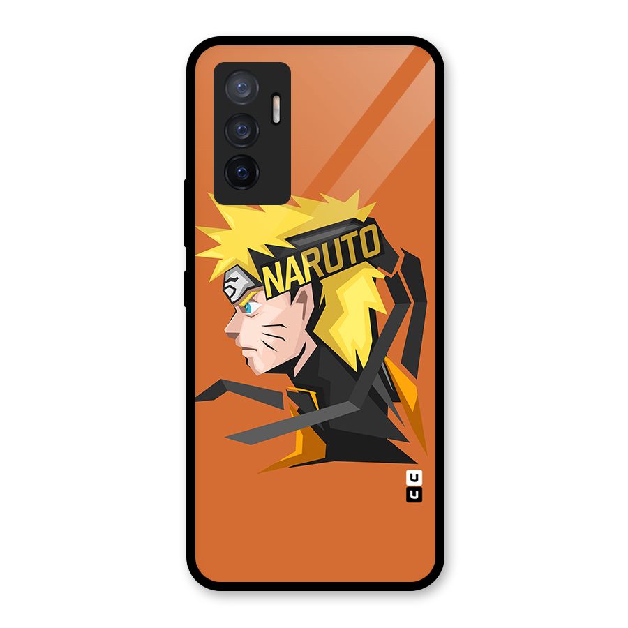 Minimal Naruto Artwork Glass Back Case for Vivo V23e