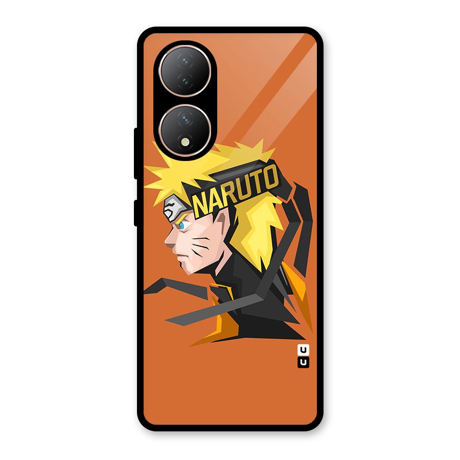 Minimal Naruto Artwork Glass Back Case for Vivo Y100A