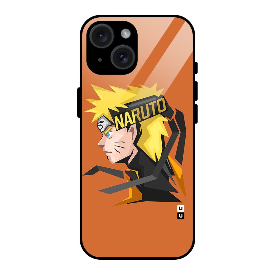 Minimal Naruto Artwork Glass Back Case for iPhone 15
