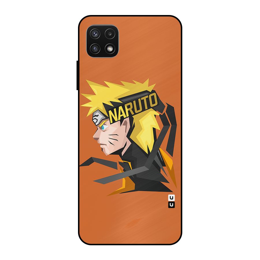 Minimal Naruto Artwork Metal Back Case for Galaxy A22 5G