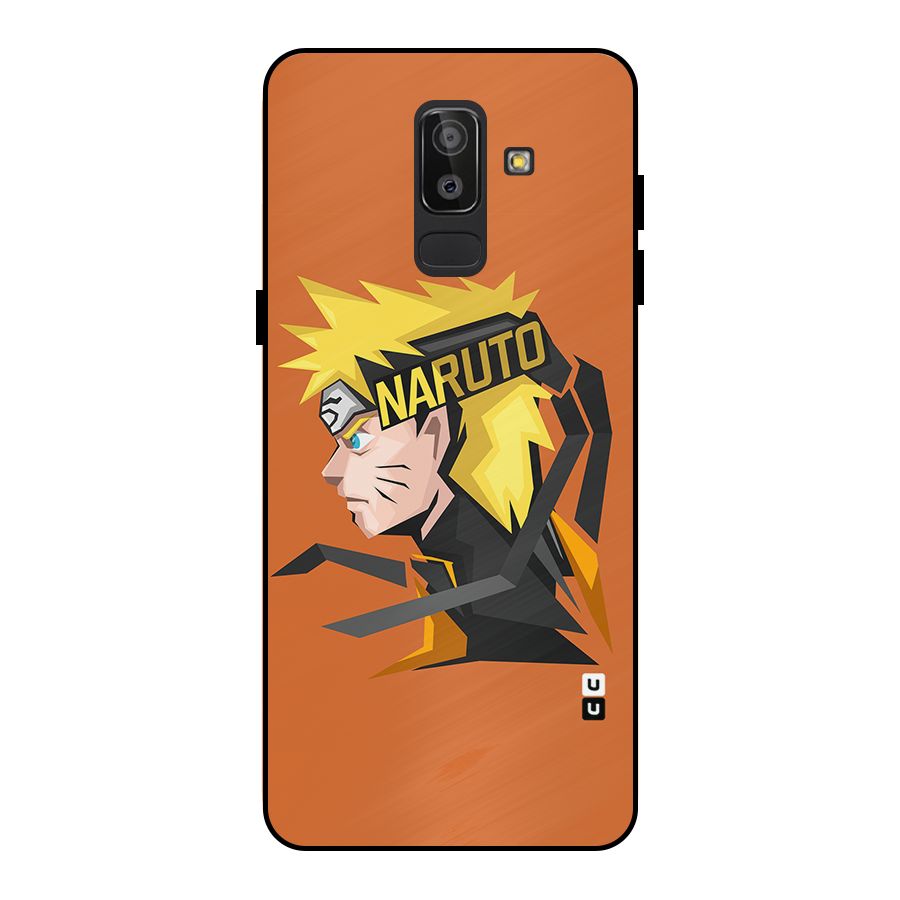 Minimal Naruto Artwork Metal Back Case for Galaxy J8