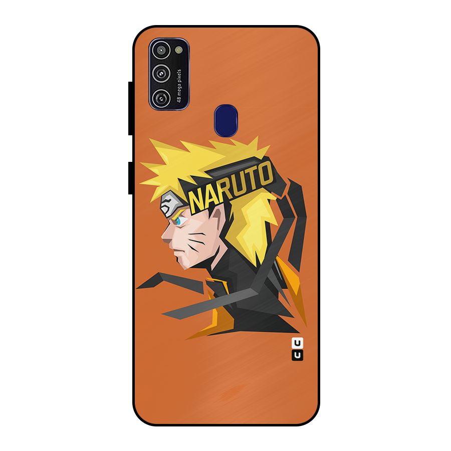 Minimal Naruto Artwork Metal Back Case for Galaxy M21