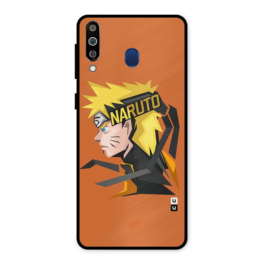 Minimal Naruto Artwork Metal Back Case for Galaxy M30
