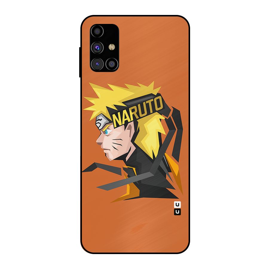 Minimal Naruto Artwork Metal Back Case for Galaxy M31s