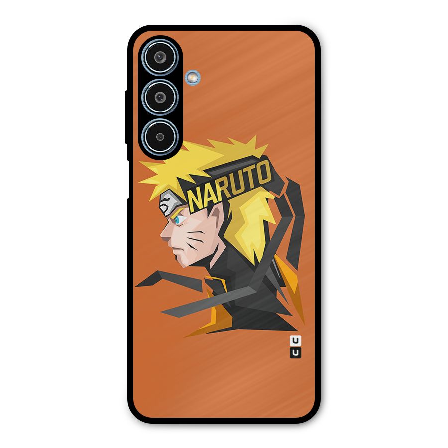 Minimal Naruto Artwork Metal Back Case for Galaxy M35