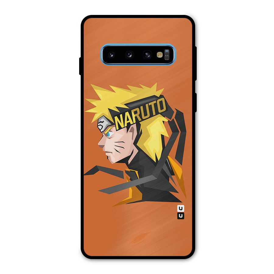 Minimal Naruto Artwork Metal Back Case for Galaxy S10