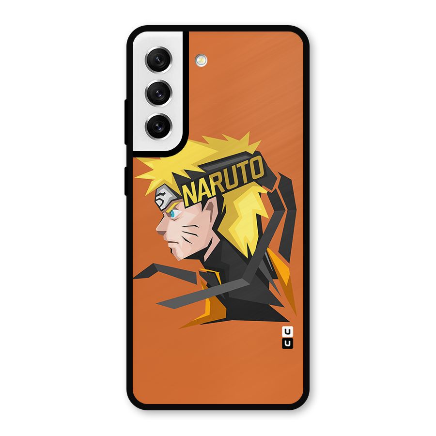 Minimal Naruto Artwork Metal Back Case for Galaxy S21 FE 5G