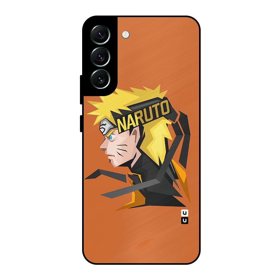 Minimal Naruto Artwork Metal Back Case for Galaxy S22 Plus 5G