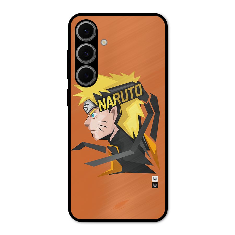 Minimal Naruto Artwork Metal Back Case for Galaxy S24 FE