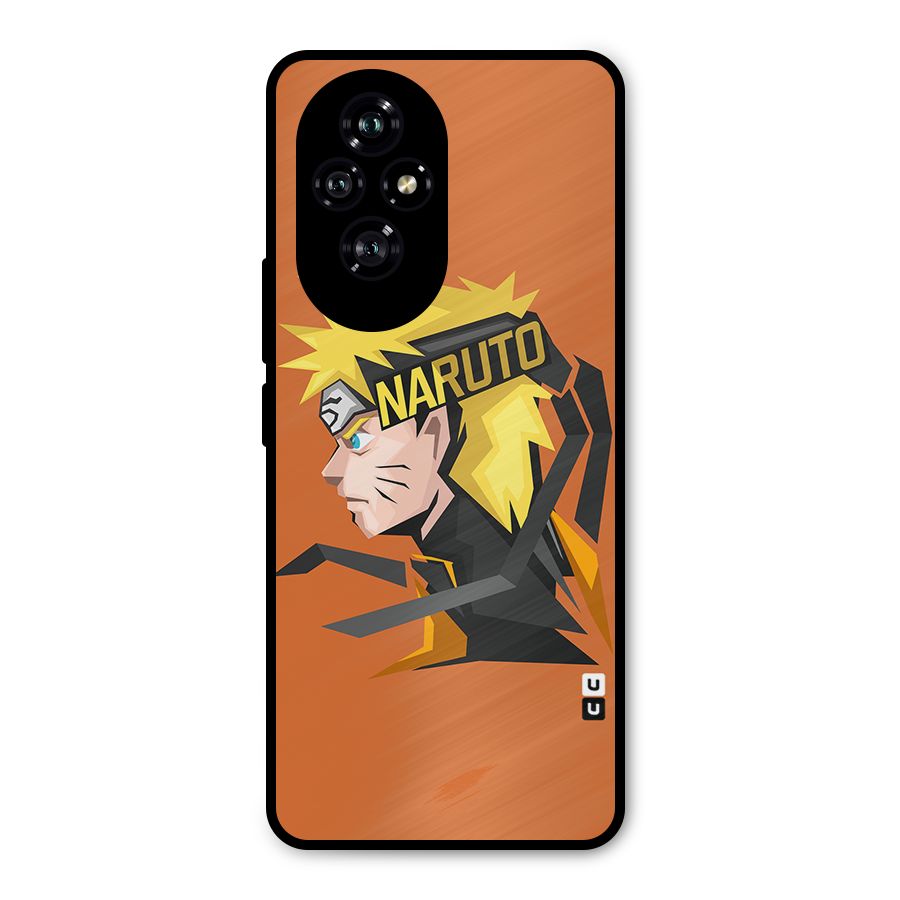 Minimal Naruto Artwork Metal Back Case for Honor 200