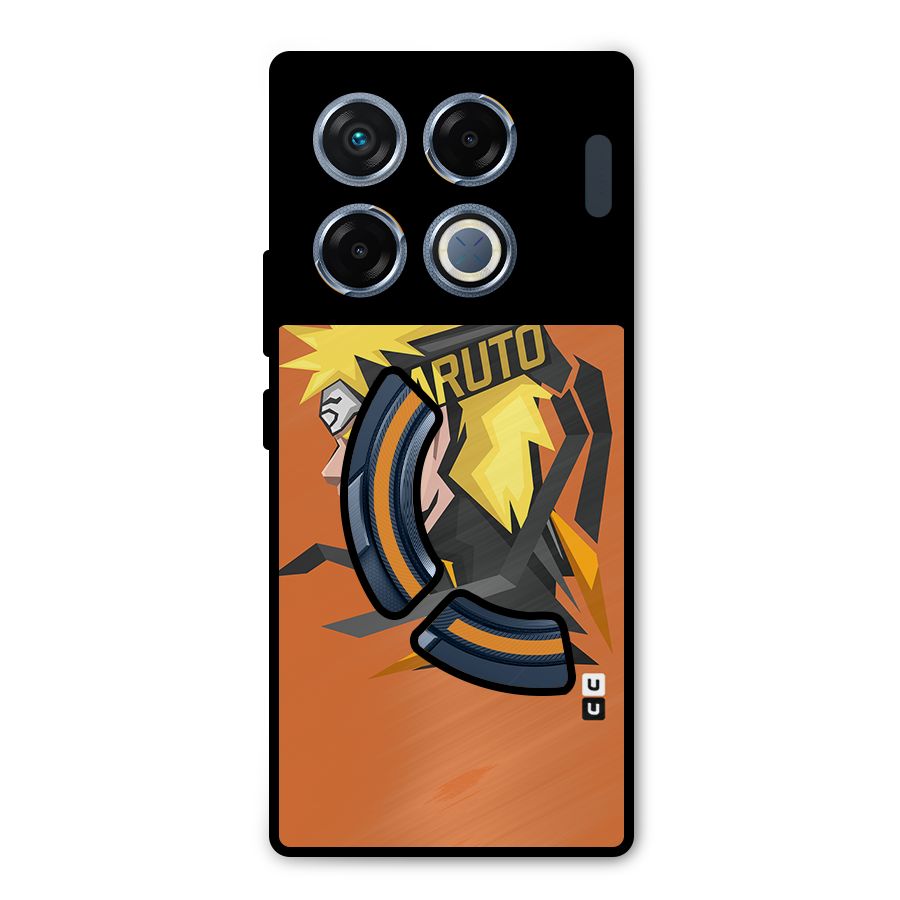Minimal Naruto Artwork Metal Back Case for Infinix GT 20 Pro