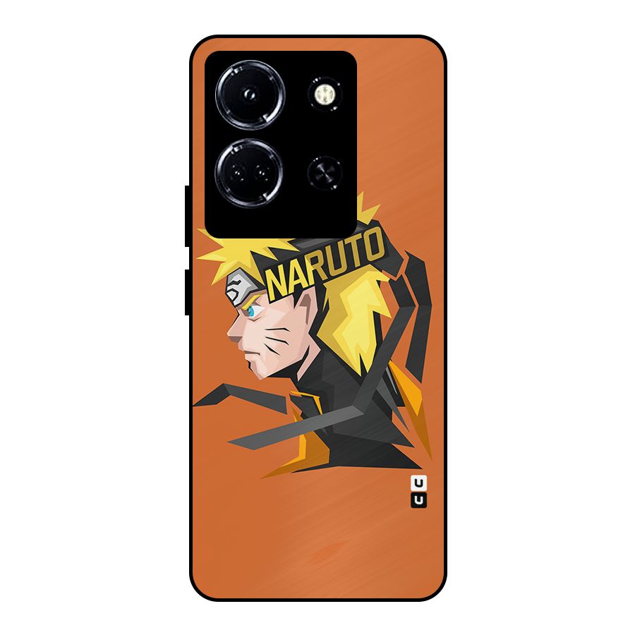 Minimal Naruto Artwork Metal Back Case for Infinix Note 30 5G