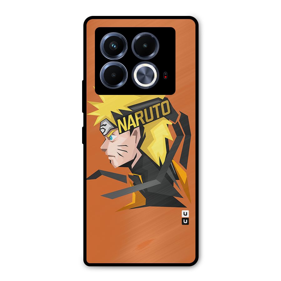 Minimal Naruto Artwork Metal Back Case for Infinix Note 40 5G