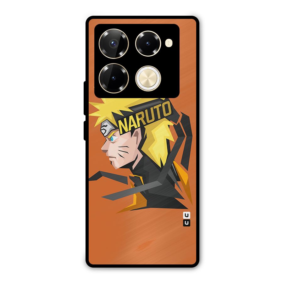 Minimal Naruto Artwork Metal Back Case for Infinix Note 40 Pro