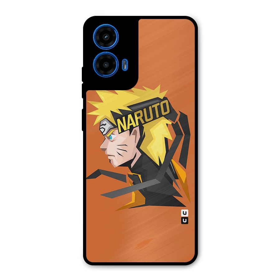 Minimal Naruto Artwork Metal Back Case for Moto G45