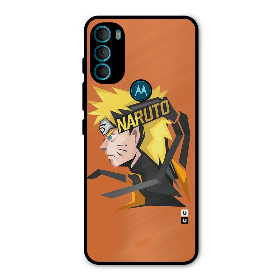 Minimal Naruto Artwork Metal Back Case for Moto G71 5G