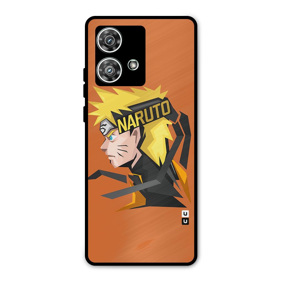 Minimal Naruto Artwork Metal Back Case for Motorola Edge 40 Neo