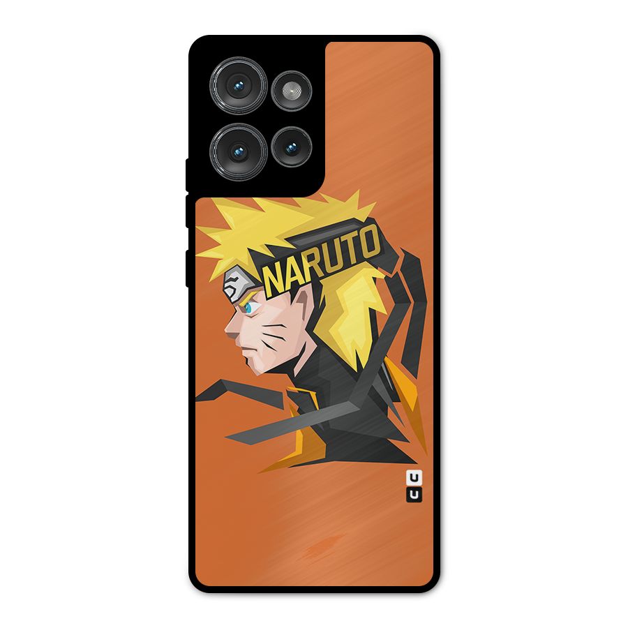 Minimal Naruto Artwork Metal Back Case for Motorola Edge 50