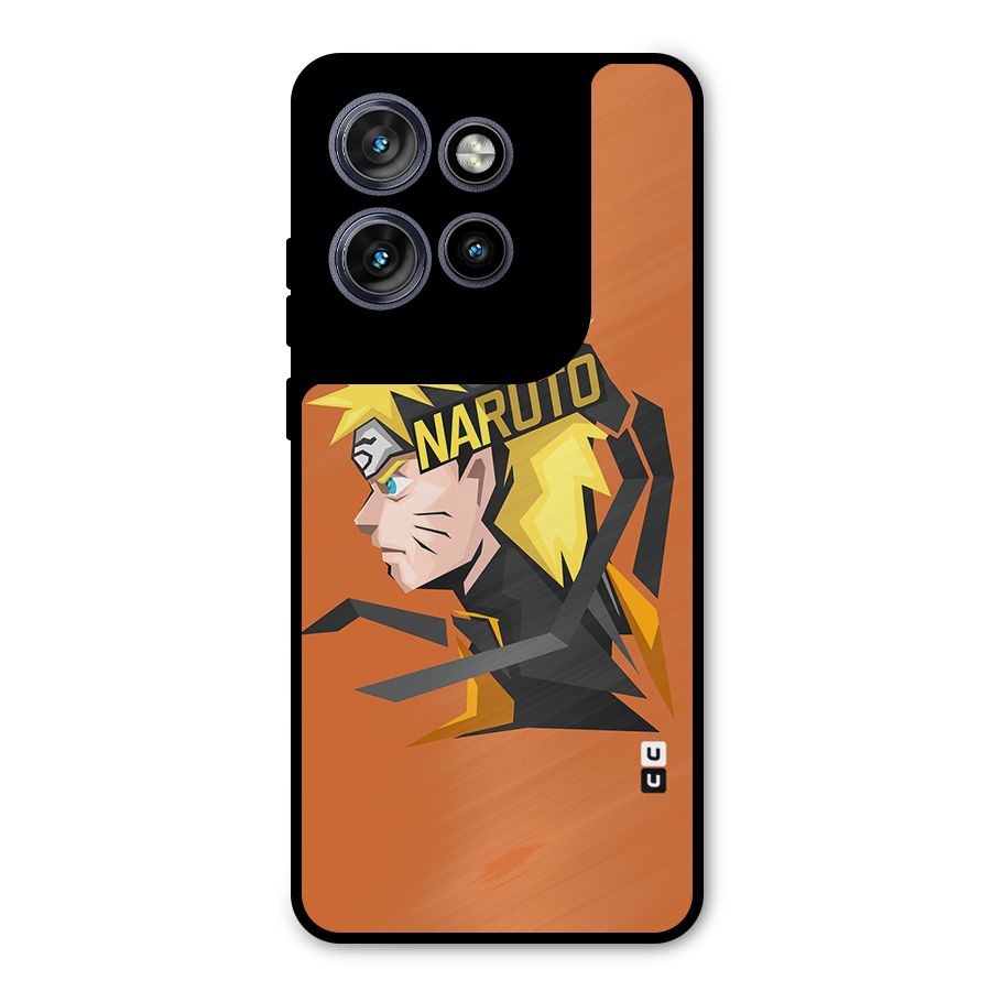 Minimal Naruto Artwork Metal Back Case for Motorola Edge 50 Neo