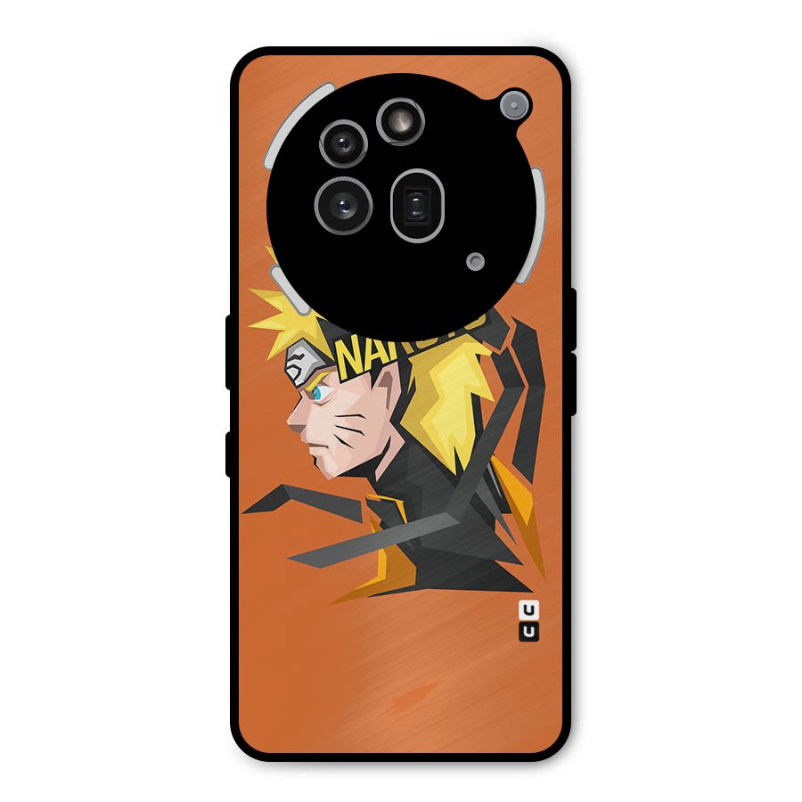 Minimal Naruto Artwork Metal Back Case for Nothing Phone 3a Pro