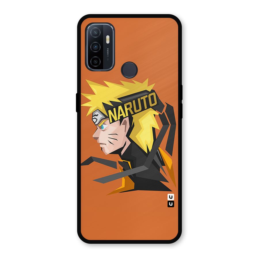 Minimal Naruto Artwork Metal Back Case for Oppo A53