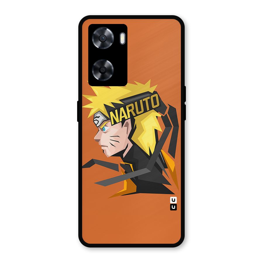 Minimal Naruto Artwork Metal Back Case for Oppo A57 2022