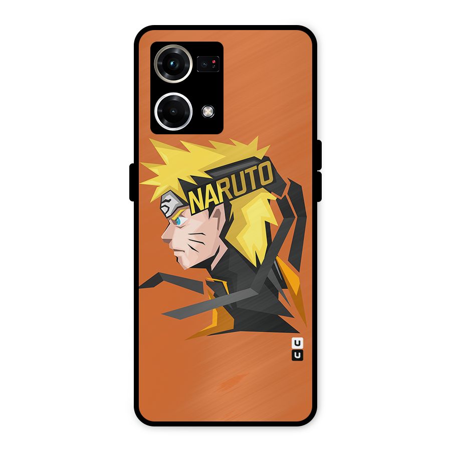 Minimal Naruto Artwork Metal Back Case for Oppo F21 Pro 4G
