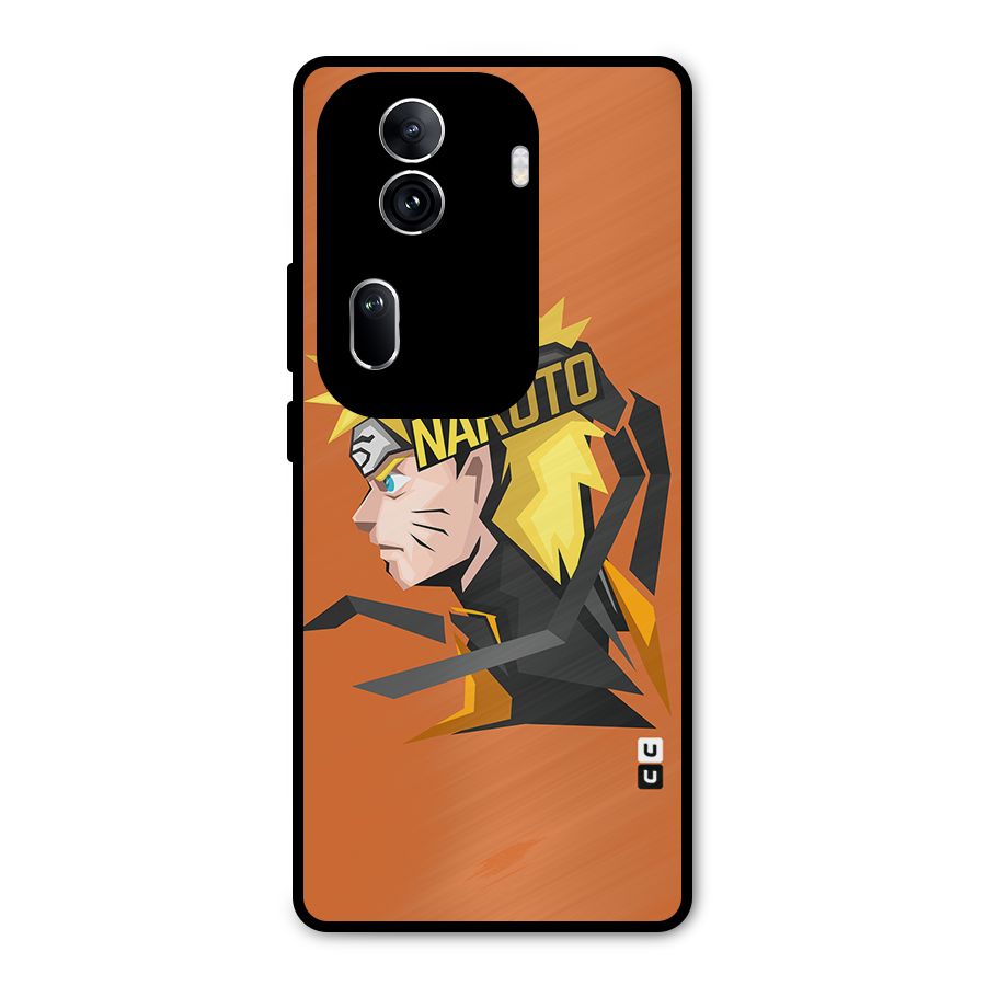 Minimal Naruto Artwork Metal Back Case for Oppo Reno11 Pro 5G