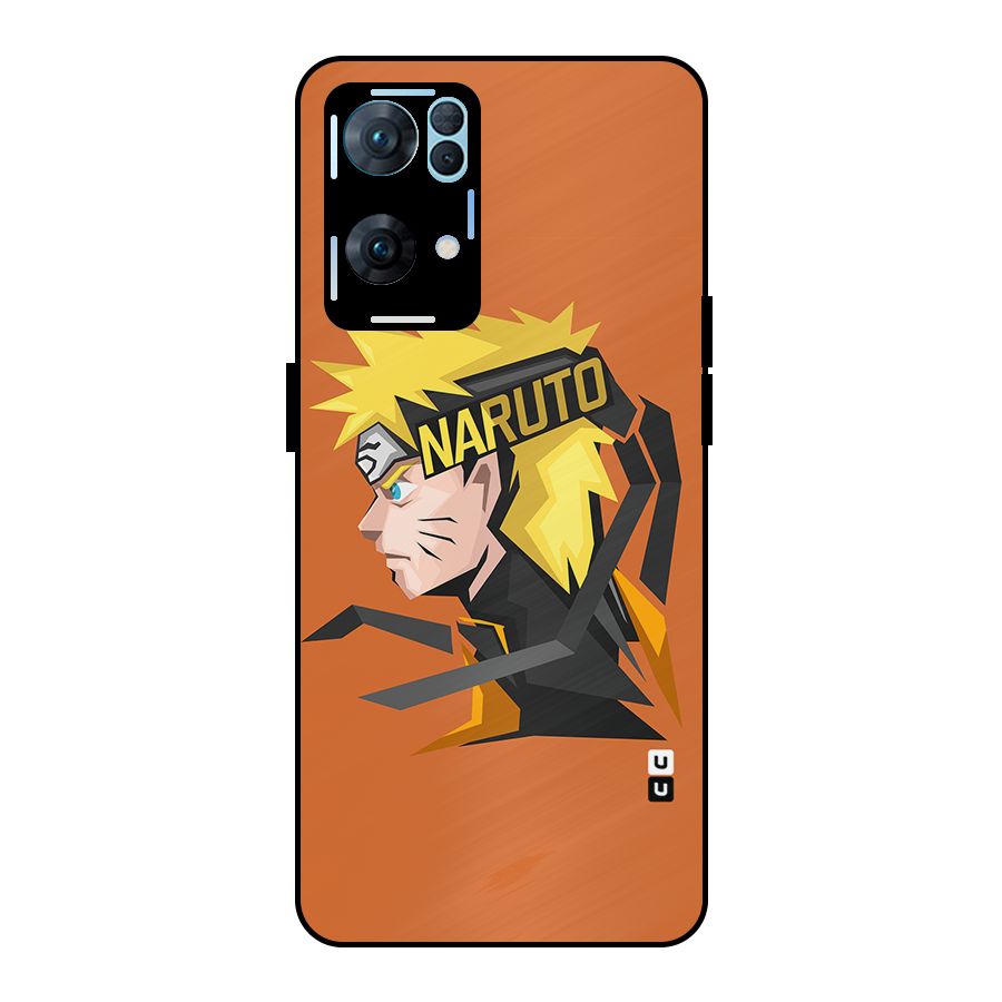 Minimal Naruto Artwork Metal Back Case for Oppo Reno7 Pro 5G