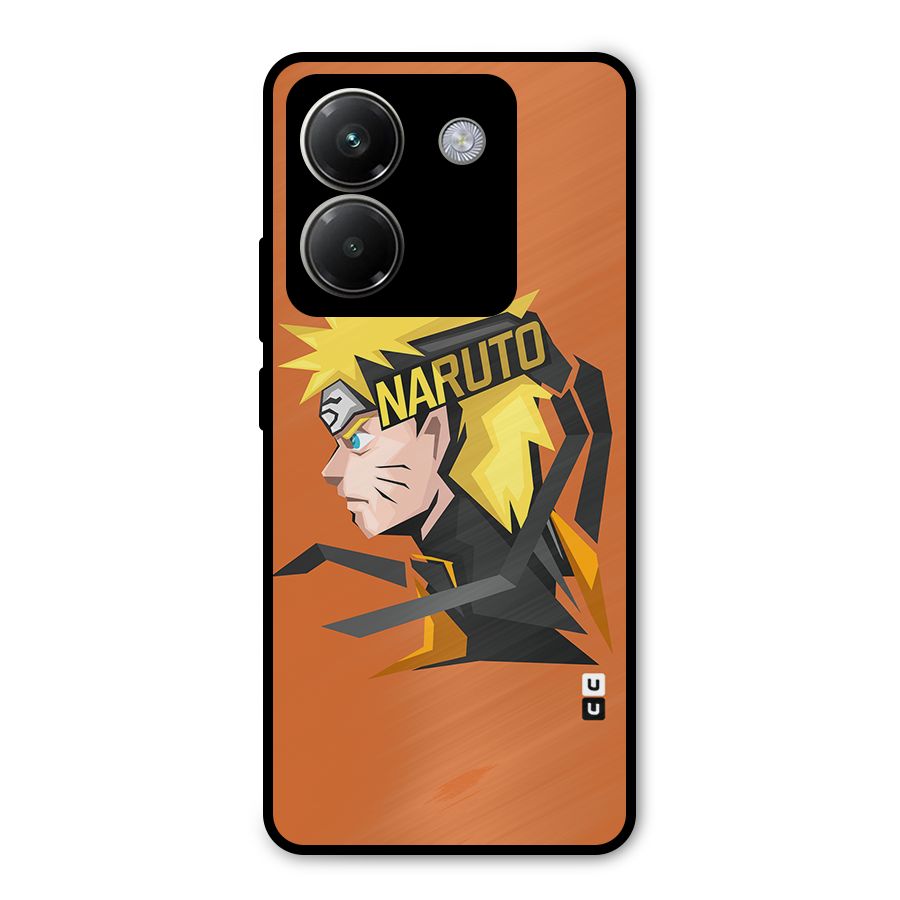 Minimal Naruto Artwork Metal Back Case for Poco M7 Pro 5G
