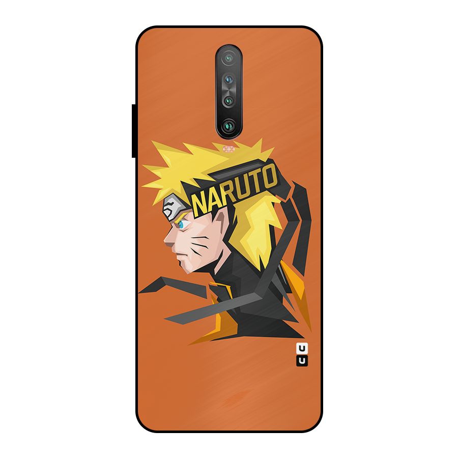 Minimal Naruto Artwork Metal Back Case for Poco X2