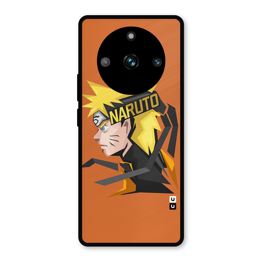 Minimal Naruto Artwork Metal Back Case for Realme 11 Pro Plus