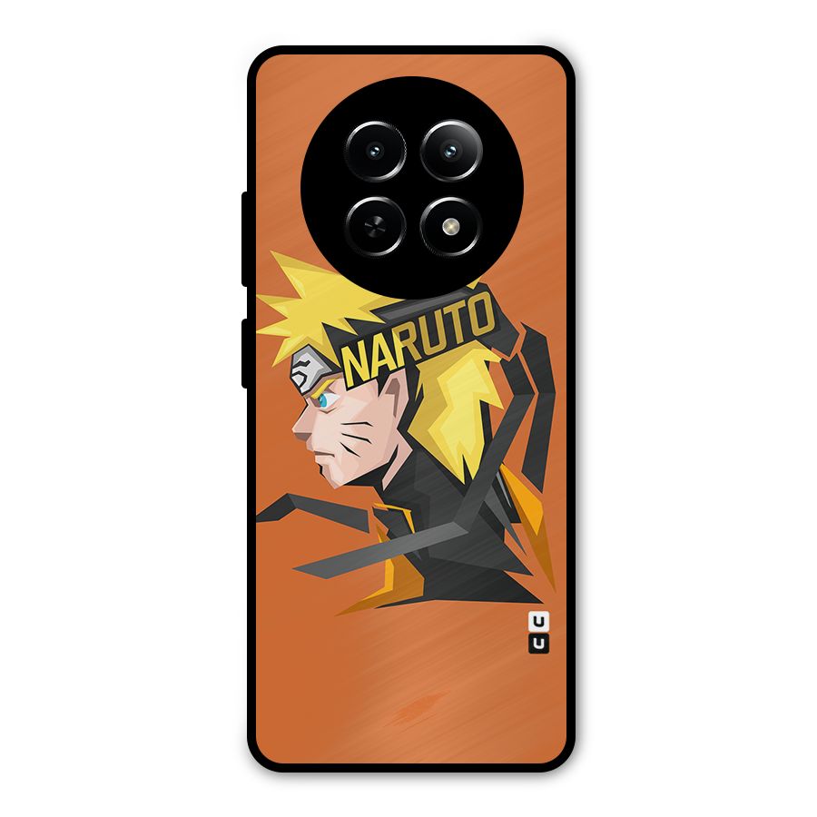 Minimal Naruto Artwork Metal Back Case for Realme 12 5G