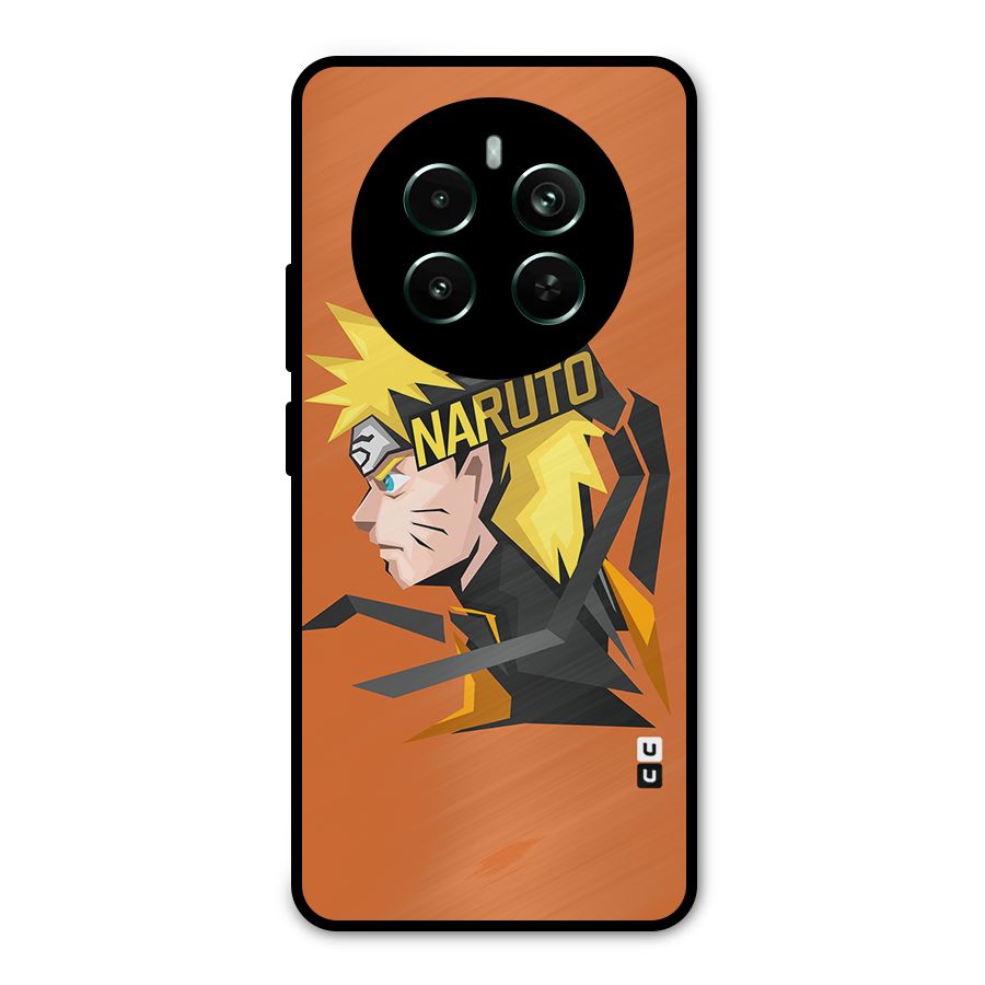 Minimal Naruto Artwork Metal Back Case for Realme 12 Pro Plus